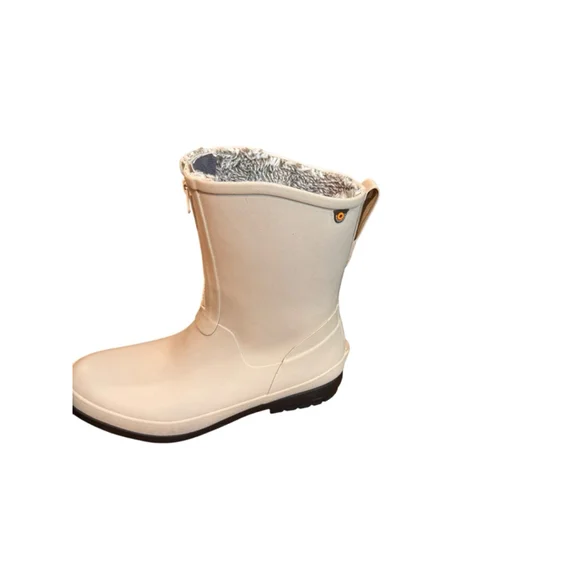 Women's Bogs Beige Black Winter Rain Boots US 11 - Picture 2 of 10